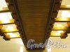 Станция метро «Гражданский проспект». Потолок проемы иежду перроном и центральным залом. Фото 19 февраля 2020 г.

