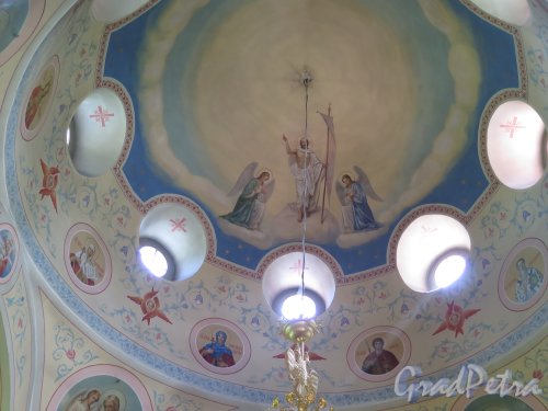 Церковь Николая Чудотворца в Котлах, Роспись купола. Общий вид. фото июль 2015 г.