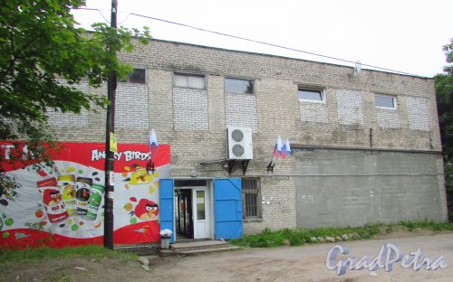 Ленинградская обл., г. Приморск, Приморское шоссе, дом 1. Вход в продовольственный магазин. Фото 25 июня 2016 года.