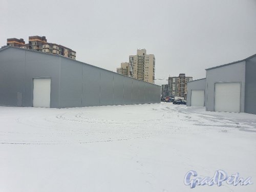 Новая ул. (Янино), дом 17. Общий вид производственно-складского комплекса. Фото февраль 2020 года.