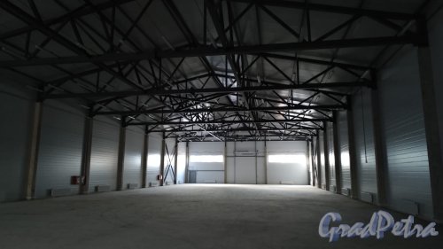 Новая ул. (Янино), дом 17. Производственно-складской комплекс. Внутренний вид склада. Фото февраль 2020 года.