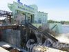 Графтио ул. (Волхов), д. 1. Волховская ГЭС. Здание турбинного зала. Вид с нижней стороны плотины. фото май 2018 г.