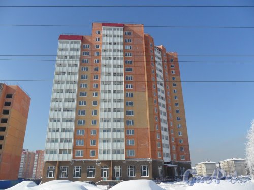 Улица Невская, дом 1, литер А. Дом сдан,идет заселение. Фото 13 марта 2013 года.