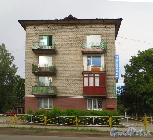 Ленинградская область, город Приозерск, Красноармейская улица, дом 15. Фото 4 июля 2014 года. 