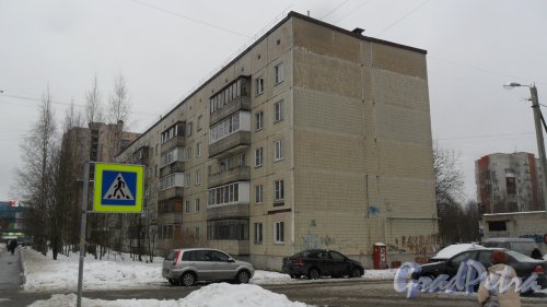 Всеволожск, улица Ленинградская, дом 30, корпус 2. 5-этажный жилой дом 1990 года постройки. 4 парадные, 60 квартир. Фото 17 ноября 2016 года.