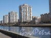 река Смоленка. Вид на реку в районе Новосмоленской наб. Фото апрель 2014 г. 