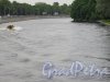 Река Большая Невка. Вид излучины реки в районе ЦПКиО. фото июнь 2015 г.