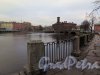 Река Фонтанка. Вид набережной р. Фонтанки и пл. Репина от д. 164. фото ноябрь 2017 г.