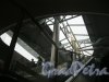 Станция метро «Спортивная-2». Эскалатор выхода на Васильевском острове. Вид на наземный вестибюль. Фото 3 марта 2016 г.