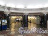 Станция метро «Автово». Подземный коридор от кассового зала к перрону станции. фото август 2017 г.
