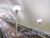 Станция метро «Площадь Александра Невского-1». Общий вид наклонного хода. Фото 7 мая 2020 г.