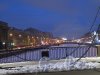 Мост Ломоносова. Разводная часть вечером. фото февраль 2016 г.