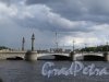 Ушаковский мост. Вид средней части моста с Приморского проспекта. Фото август 2017 г.