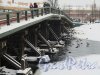 Кронверкский мост, Вид на опоры моста. фото февраль 2018 г.