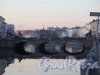 Аничков мост. Вид моста перед закатом солнца. фото апрель 2018 г.