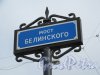 Мост Белинского. Мостовой указатель. фото апрель 2018 г.