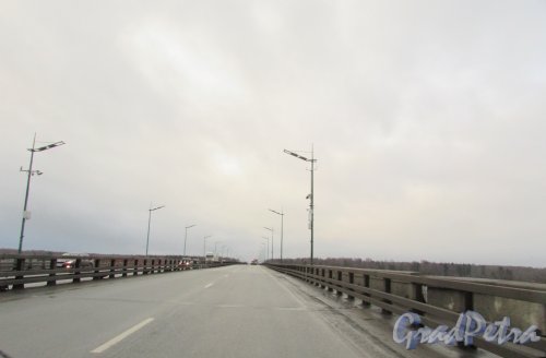 Ладожский мост. Фото 2 декабря 2015 года.