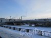 Набережная Обводного канала. Новый мост через «Французский ковш» в створе строящейся набережной Обводного канала. Фото 5 января 2016 года. 