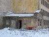 Синопская набережная, дом 66. Участок после сноса лицевого здания. Одноэтажный флигель примыкающий к дома №64. Фото 5 января 2016 года.