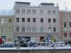 Набережная канала Грибоедова, дом 60 / Садовая ул., дом 43. Фасад со стороны канала Грибоедова. Фото 15 января 2016 года.