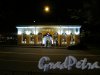 набережная канала Грибоедова , дом 2в, литера А. Здание ресторана «Паркъ» в ночном оформлении. Фото 18 октября 2016 года.