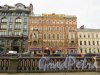набережная канала Грибоедова, дом 19. Фасад здания бывшего доходного дома С. Курундышева. Фото 20 октября 2016 года.