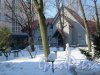 Наб. реки Пряжки, д. 3, к. 1. Гостиница «Матисов Домик», 1993. Вид здания под снегом. фото март 2018 г.