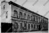 Вид фасада дома №14 на Синопской набережной.  Дата съёмки: 1960 г. Автор съёмки: Автор съемки не установлен 