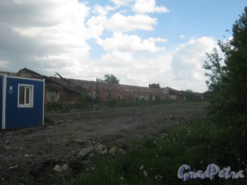 Наб. Обводного кан., дом 118. Фрагмент территории бывшего Варшавского вокзала. Фото 30 мая 2013 г.