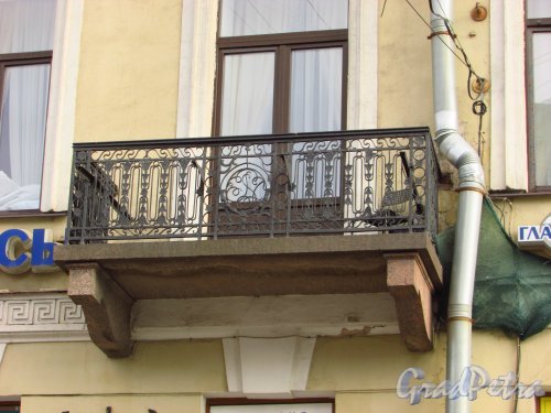 набережная канала Грибоедова, дом 14. Правый балкон. Фото 20 октября 2016 года.
