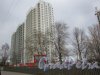 Жилой комплекс «ЗимаЛето». Строительство жилого дома со стороны проспекта Энергетиков (корпус №1). Фото 20 марта 2016 года.