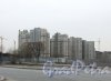 Строительство жилого комплекса «Город мастеров». Вид с Полюстровского проспекта. Фото 26 марта 2016 года.