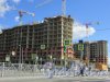 Строительство 11-й пускового комплекса ЖК «Северная Долина» (два точечных жилых дома по 26 этажей ) на пересечение улицы Фёдора Абрамова и улицы Николая Рубцова. Фото 31 августа 2016 года.