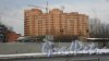 Жилой комплекс «Панорамы Залива». Вид новостройки с набережной реки Екатерингофки. Фото 27 декабря 2017 года.