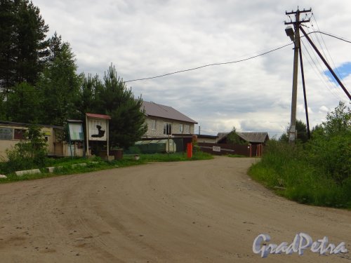 Поселок Белоостров, садоводство «Ска». Въезд на территорию садоводства. Фото 27 июня 2014 года.