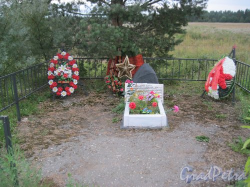 Лен. обл., Гатчинский р-н, дер. Заозерье. Военный мемориал около деревни. Фото 12 августа 2014 г.