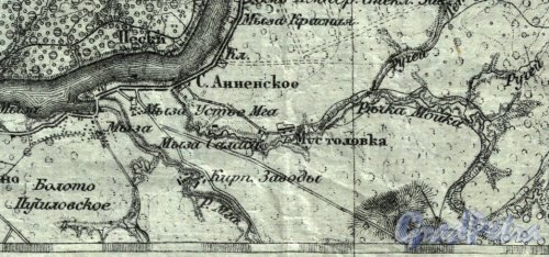 Территория садоводческого массива «Анненское-Медное» на карте 1915 года.