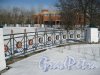 Кладбище (воинское захоронение) Дачное. Фрагмент ограды. Фото 17 марта 2014 г.