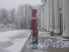 Елагин остров, д. 4. Елагиноостровский дворец. Галерея Дворца в новогоднем украшении. Фото январь 2010 г.