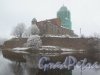 Замковый остров (Выборг) и Выборгский замок в снегу. фото 10 мая 2017 г. 