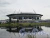Стадион «Газпром Арена». Вид со стороны Гребного канала и стрелки Крестовского острова. фото июнь 2018 г.  
