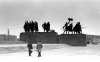 Монумент Героическим защитникам Ленинграда на площади победы. Фото 1979 года.