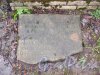 г. Пушкин, Кузьминское кладбище. Одна из старых могильных плит около часовни. Фото 5 мая 2014 г. 