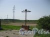Лен.обл, Гатчинский р-н. Поклонный крест у ДОТа Карпова около шоссе Гатчина-Куровицы. Фото 20 мая 2014 г.
