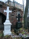 Захоронение В.Н. Соколовского на Волковском Лютеранском кладбище. Фото 11 ноября 2014 г.