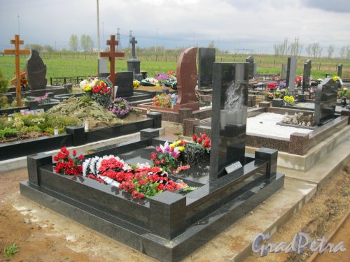 г. Пушкин, Кузьминское кладбище. Могила Л.М. Лозовского. Фото 5 мая 2014 г.
