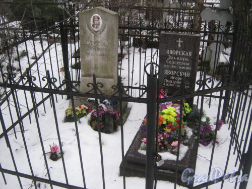 Богословское кладбище. Захоронение Шереметьевой-Яворских. Фото февраль 2014 г.