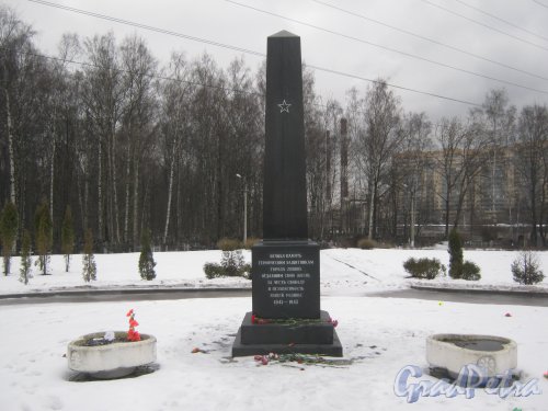 Богословское кладбище. Братское захоронение 1941-1945 годов. Фото февраль 2014 г.