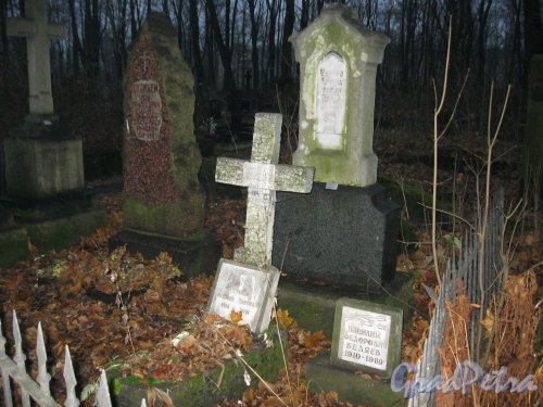 Захоронение семьи Стуккей на Волковском Лютеранском кладбище. Фото 11 ноября 2014 г.
