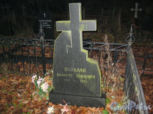 Волковское Лютеранское кладбище. Одно из захоронений. Фото 11 ноября 2014 г.
